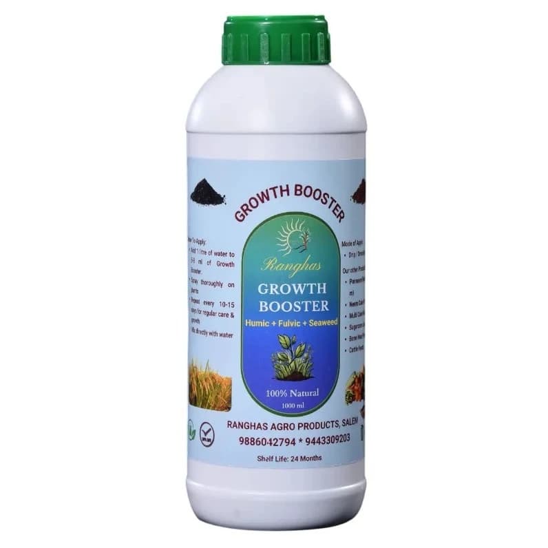 Ranghas Growth Booster (Humic + Fulvic + Seaweed Traces) Plant Growth Promoter, Improves Overall Plant Health And Vitality - Image 1