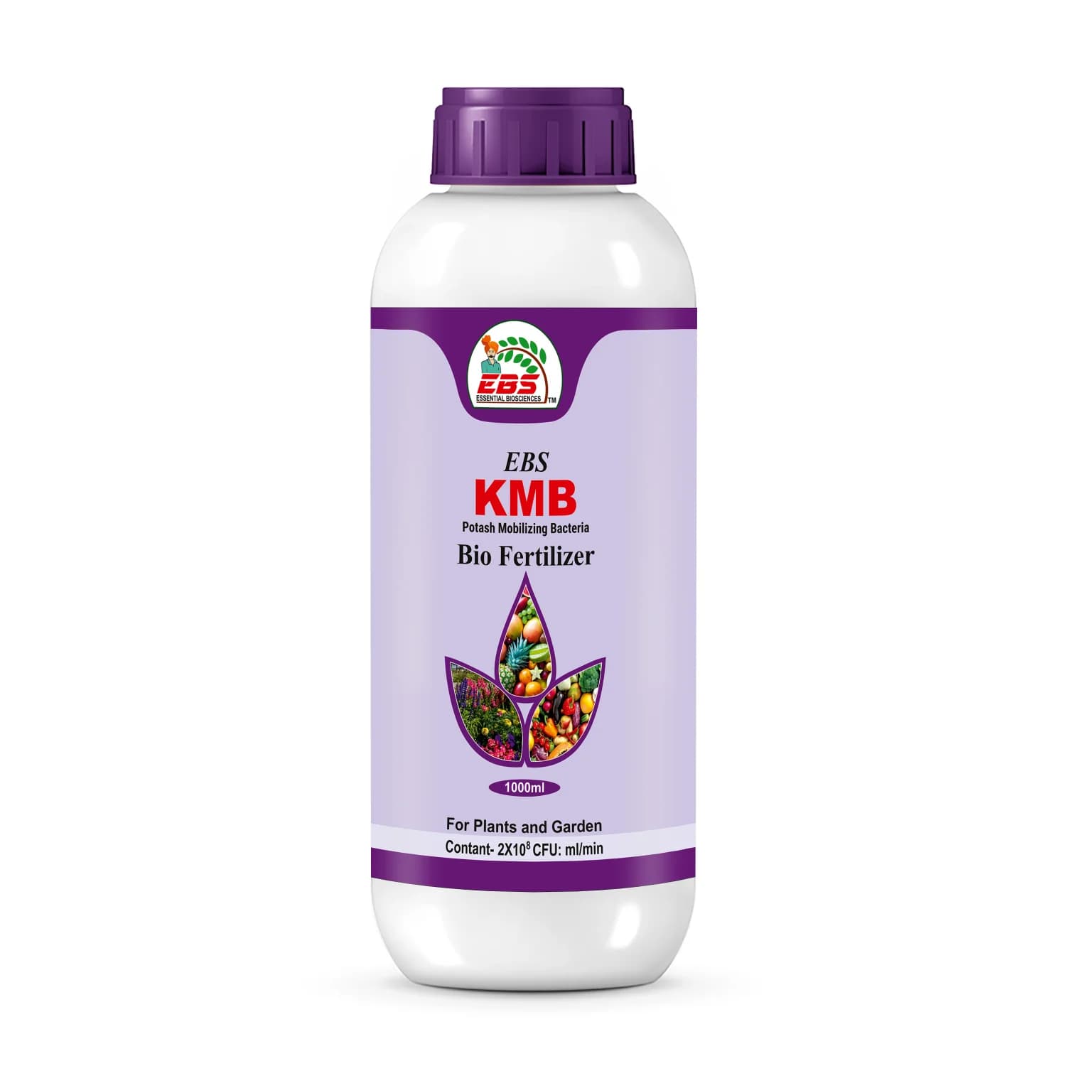 EBS KMB Potash Mobilizing Bacteria Bio Fertilizer, Use for Plants, Crops And Home Garden - Image 1