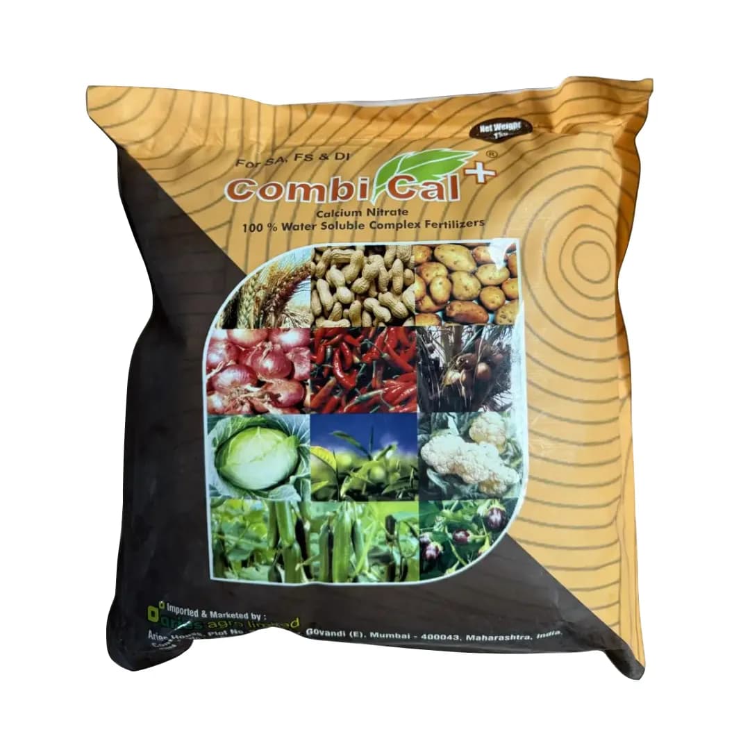 Aries Agro Combi Cal + Calcium Nitrate Fertilizer, 100% Water-Soluble, Efficient For Better Growth And Healthy Plants