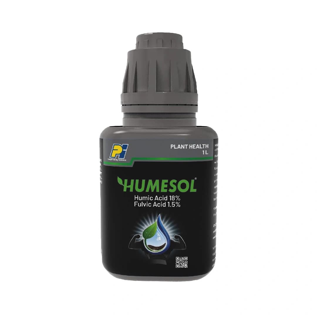 PI Industries HUMESOL Humic Acid 18% Fulvic Acid 1.5%, Aqueous Concentrated Solution, Improves Plant Metabolism, Nutrition\'s, Action On Soil And Plant
