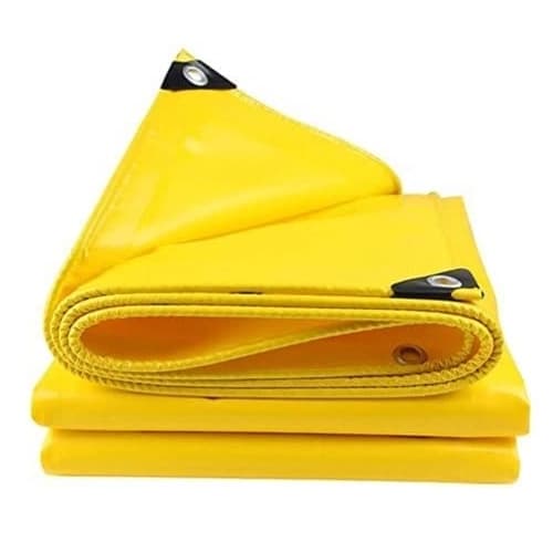 Radhe 120 GSM Heavy Duty Tarpaulin, UV Resistant Waterproof Tarpaulin, Effective For Outdoor Protection (Yellow) - Image 1