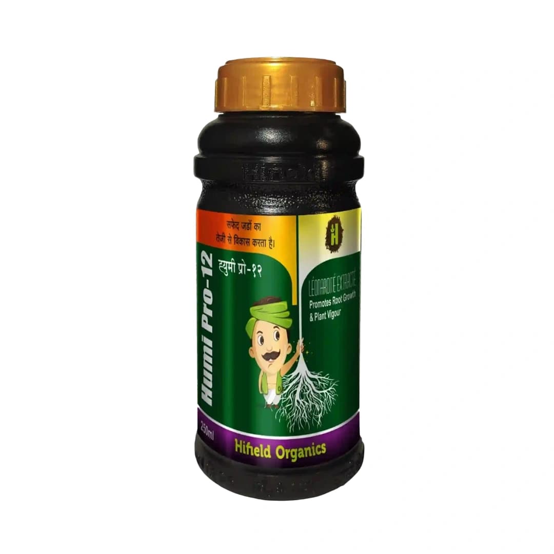 Humi Pro 12 (Humic Acid + Fulvic Acid) Flowering, Fruiting, Root Growth, Suitable for Drip, Foliar Spray and Drenching - Image 1