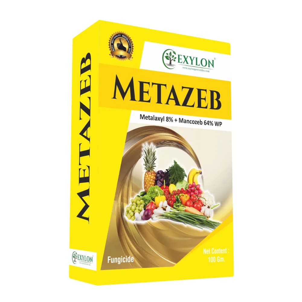 Exylon Matazeb Metalaxyl 8% + Mancozeb 64% WP Fungicide, Dual Action Mode, Control Fungal Diseases In Various Crops