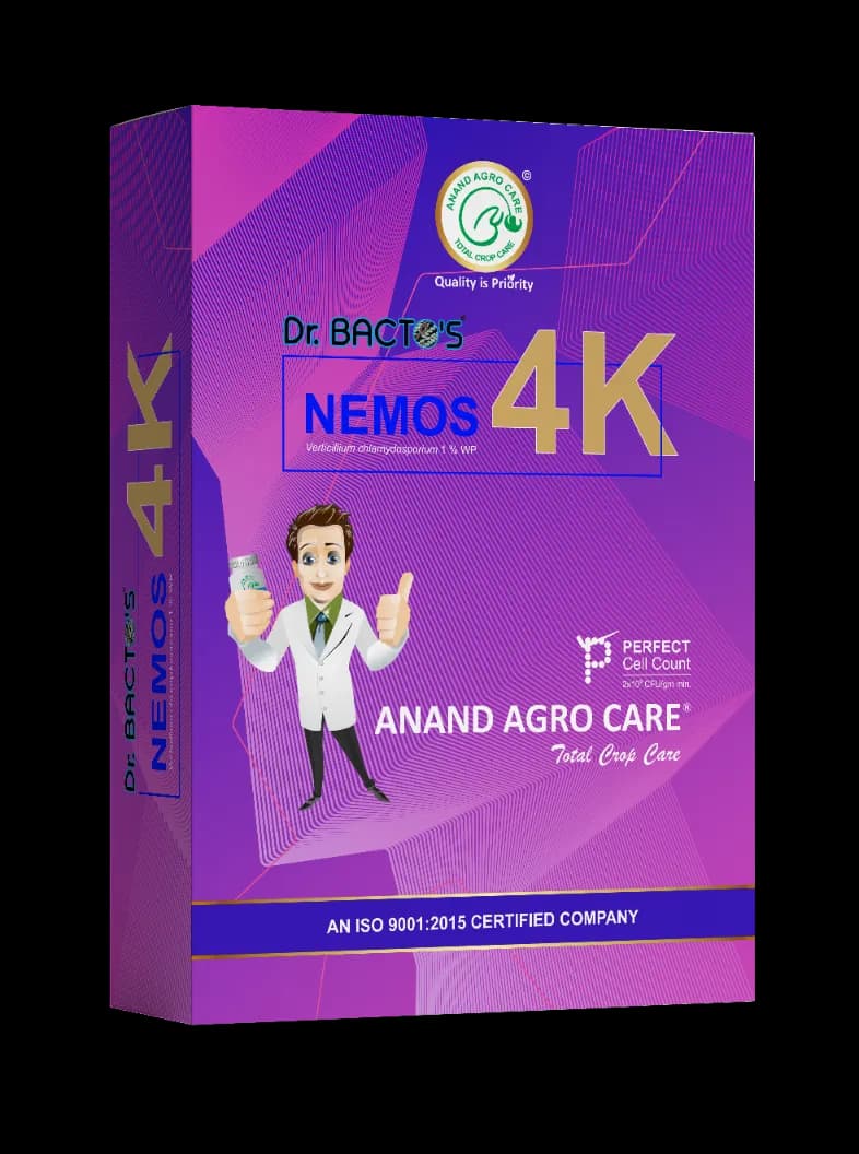 Dr. Bacto\'s Nemos 4K, Bio Pesticide and Nematicide, Selective Bioagent and Effectively Controls Soil Borne Nematodes and Diseases on Crops - Image 1