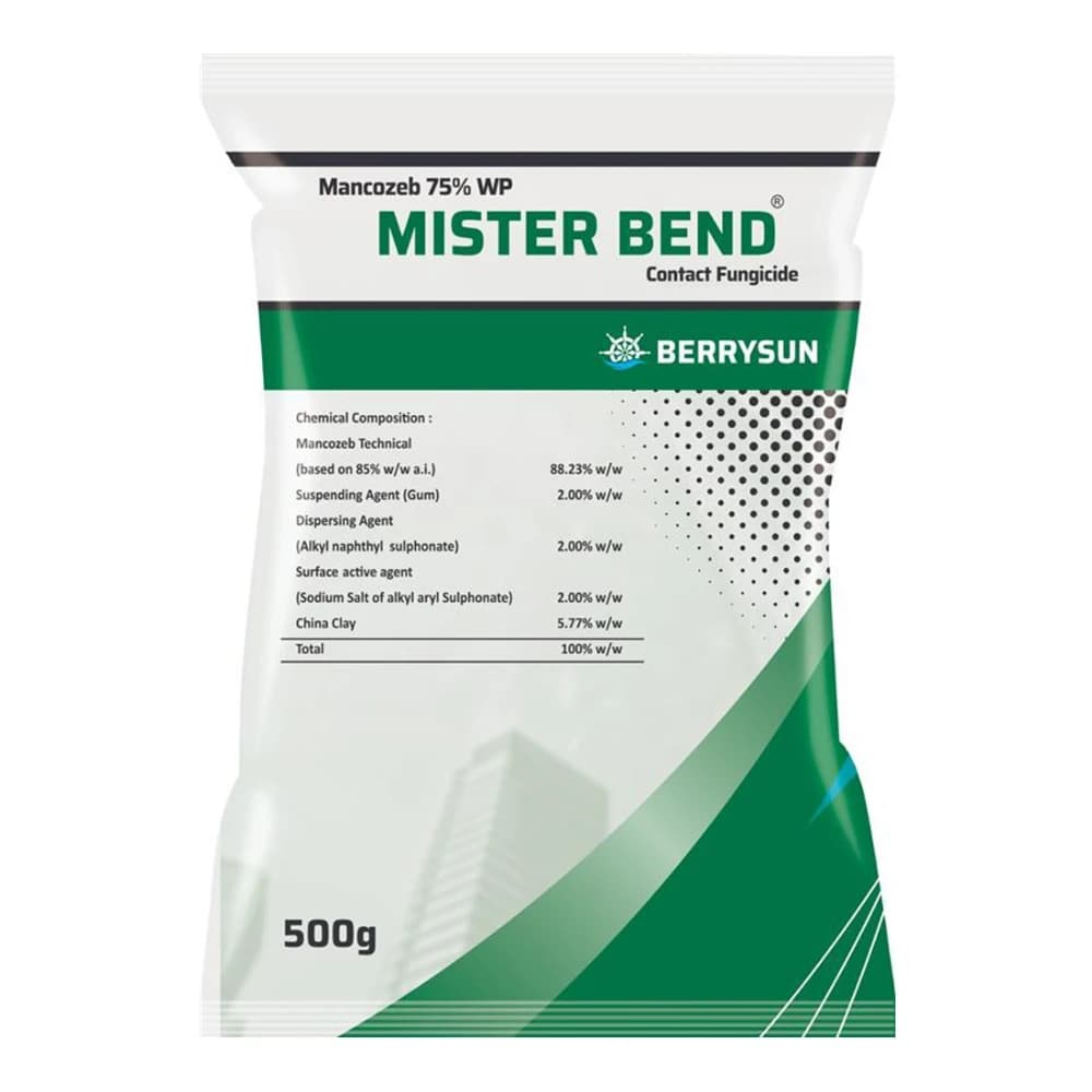 Berrysun MISTER BEND Mancozeb 75% WP Fungicide, Broad-Spectrum, Controlling Major Diseases In Crops - Image 1