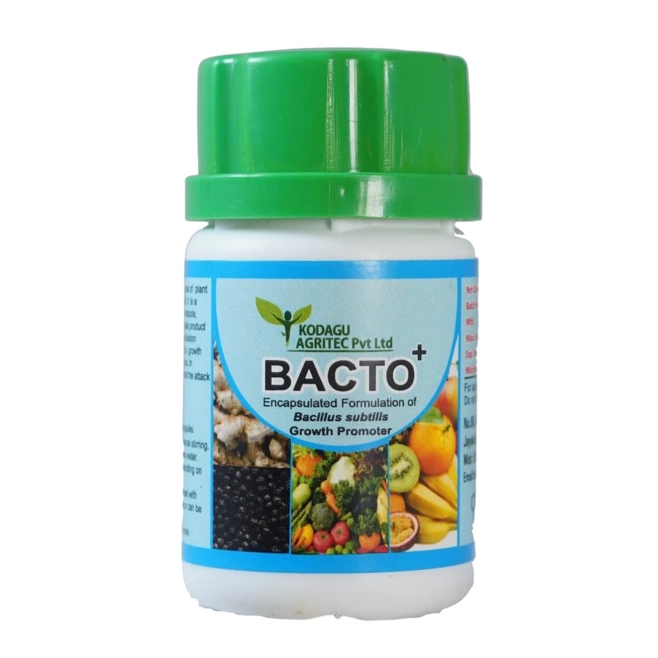 Kodagu Bacto+ Bacillus Subtilis Biofertilizer Capsules, Effective For Fungal And Bacterial Diseases Control In Crops