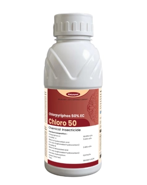 Katyayani Chloro 50 Chlorpyriphos 50% EC Insecticide, High-Efficiency Comprehensive Pest Management