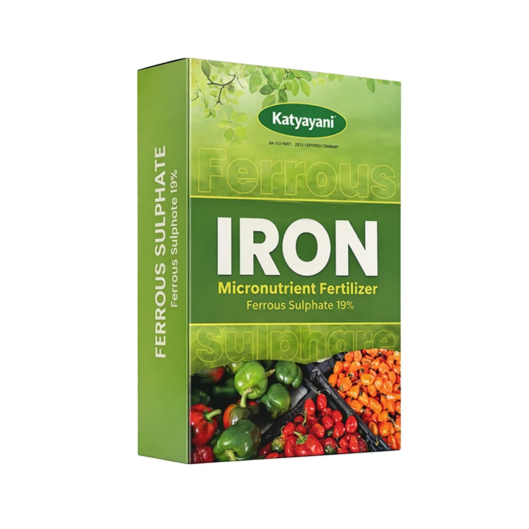 Katyayani Iron - Ferrous Sulphate 19% Fertilizer for Iron Deficiency & Chlorophyll Formation