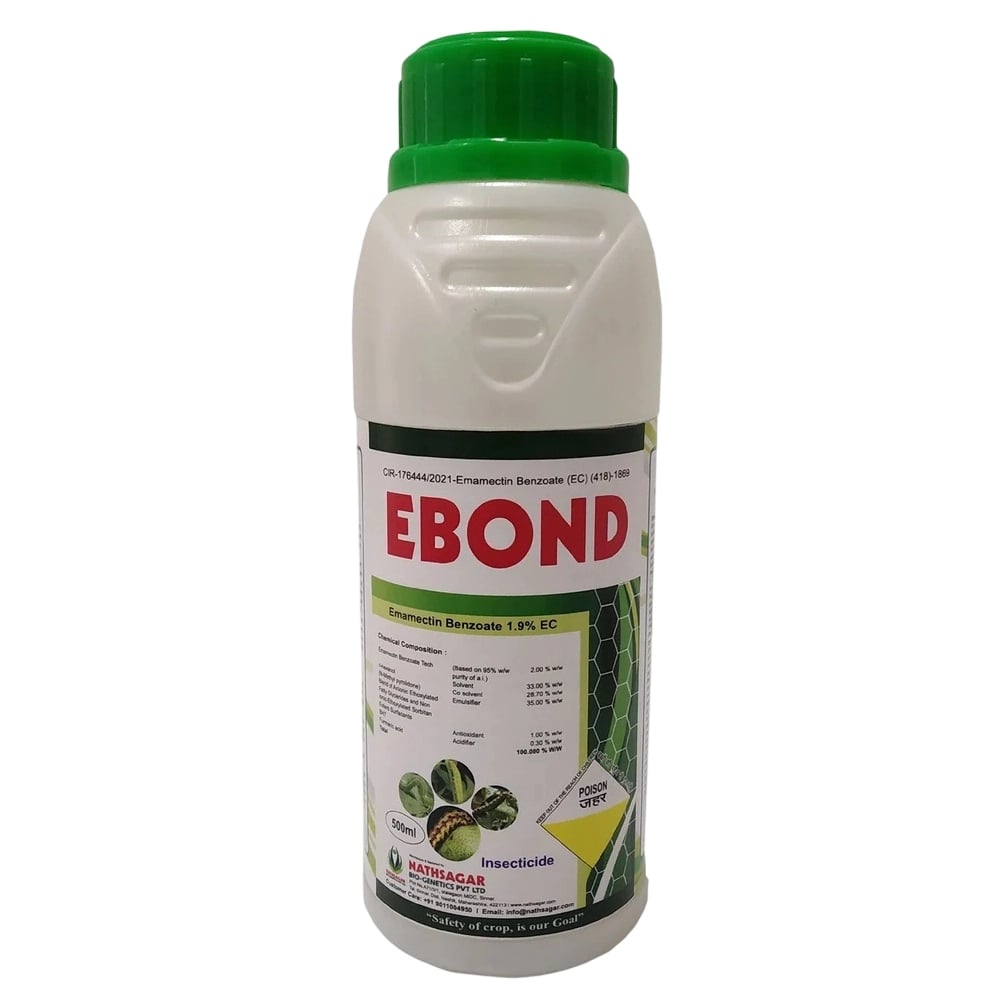 Nathsagar EBOND Emamectin Benzoate 1.9% EC Insecticide, Efficient For Cotton, Okra And Vegetable Pests