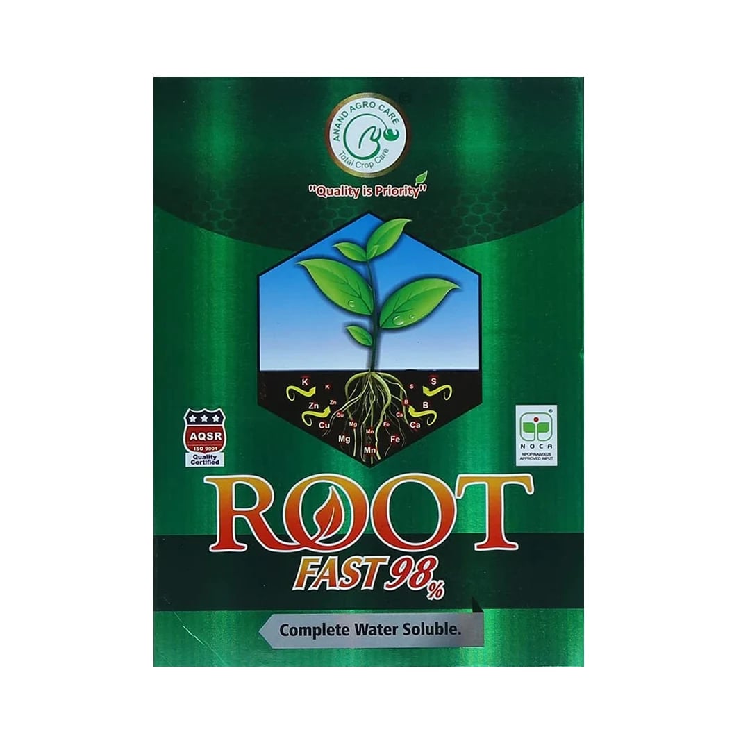 Anand Root-Fast Powder (Super Potassium Hamate 98%) Plant Growth Promoter, Improves Soil Health And The Nutrient Uptake