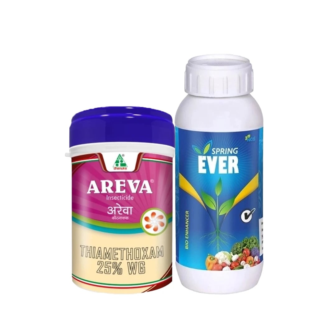 AgriBegri Super Combo (Areva 250 Gm + Spring Ever 1 Ltr) Plant Growth And Pest Control For Healthy Crops