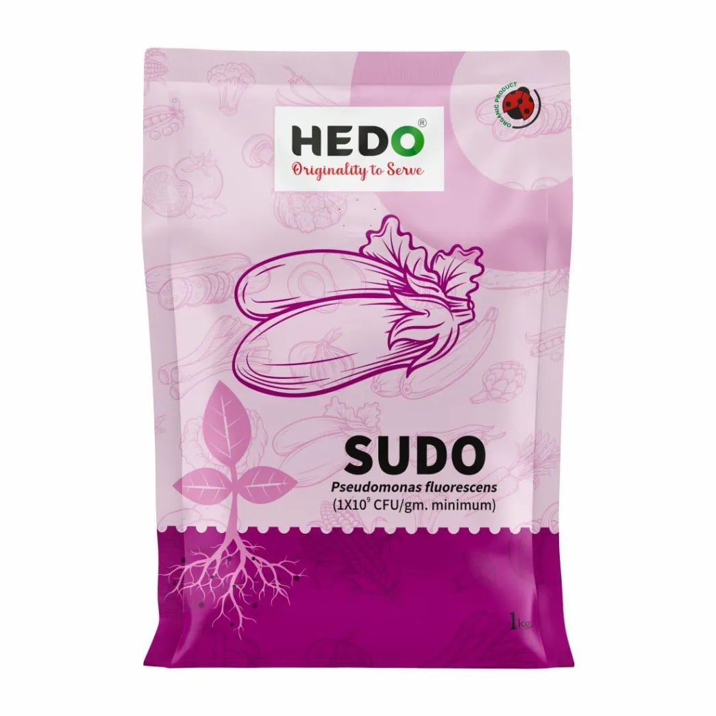 HEDO Sudo Pseudomonas Fluorescence Powder, Bio Fungicide For Agriculture, Garden & All Crops To Control Fungal Disease & Soil Borne Disease