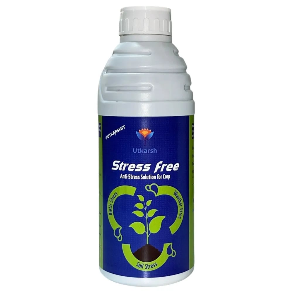 Utkarsh Stress Free Anti-Stress Solution Bio-Stimulant, Combination Of Humic Acid, Fulvic Acid, Best Amino Acids And Seaweeds