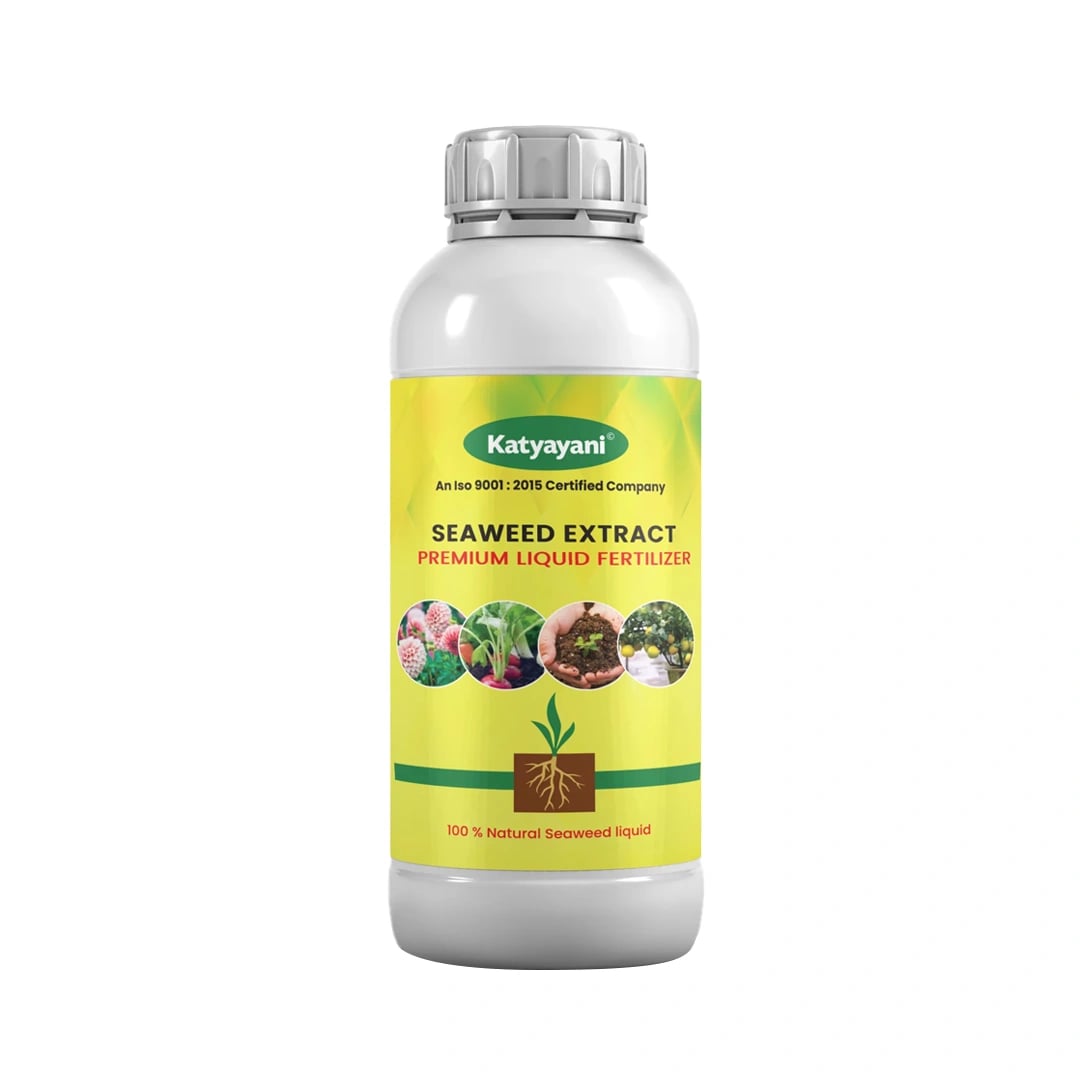 Premium Seaweed Extract Liquid for Plants Vegetables Flowers Fruits Promotes Plant Growth, Flowering, Fruiting - Keeps Plant Healthy and Greenish
