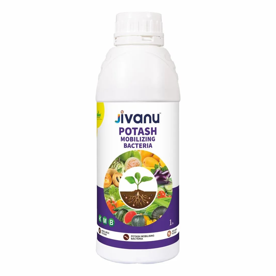 Green Revolution Jivanu KMB Potash Mobilizing Bacteria Liquid Bio Fertilizer