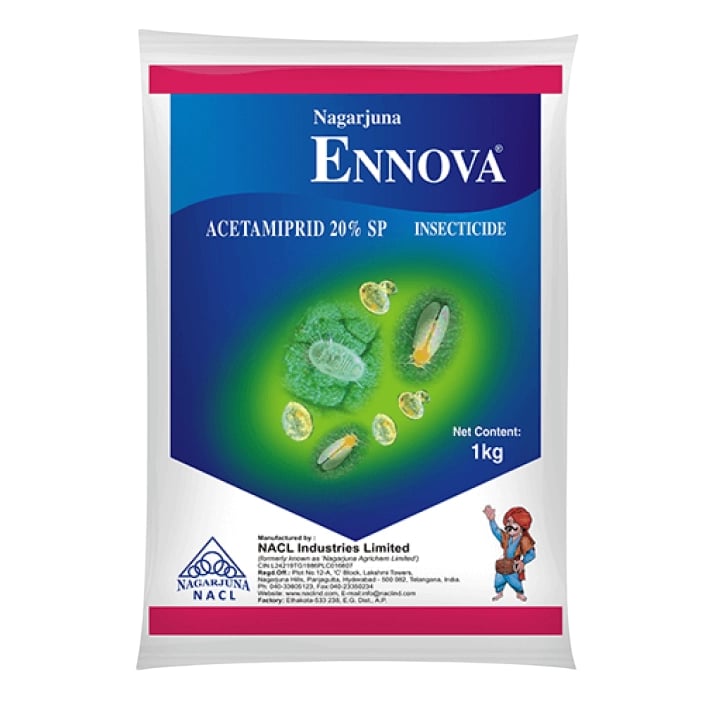 NACL Ennova Acetamiprid 20% SP Insecticide, Effective For Cotton, Cabbage, Chilli & More