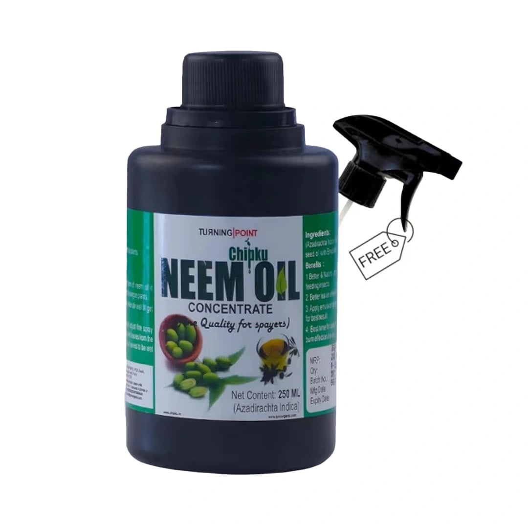 Chipku Neem Oil 300 PPM With Free Spray Gun