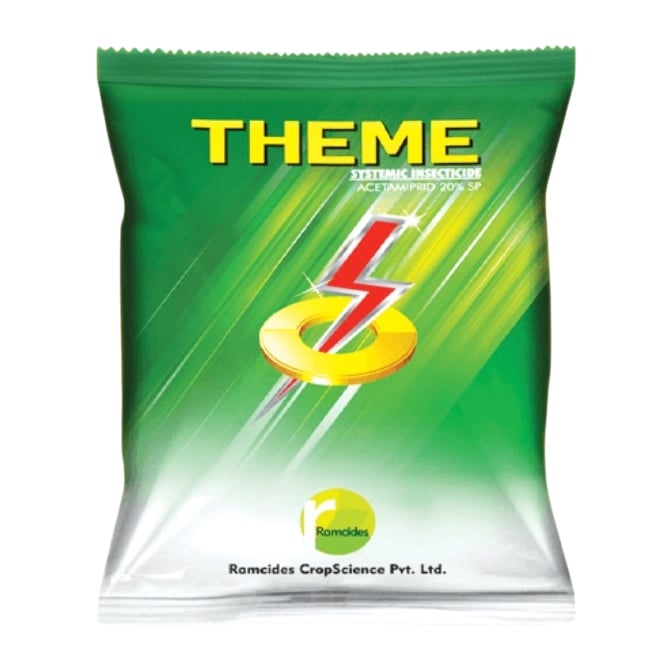 Ramcides Theme Acetamiprid 20% SP Insecticide, Effective For Whitefly And Sucking Pest Control For All Plants
