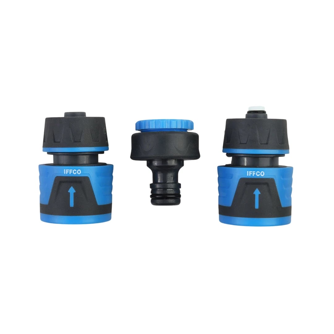 IFFCO Urban Garden Hose Connectors, 8 Spray Patterns, Leak Proof, Rust-Resistant
