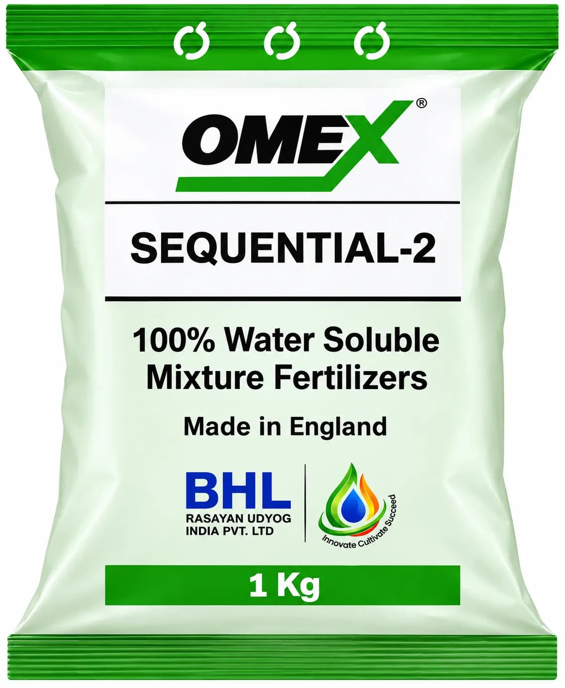 Omex Sequential-2 Fertilizer - Fully Water-Soluble for Fruit, Bulb & Tuber Development