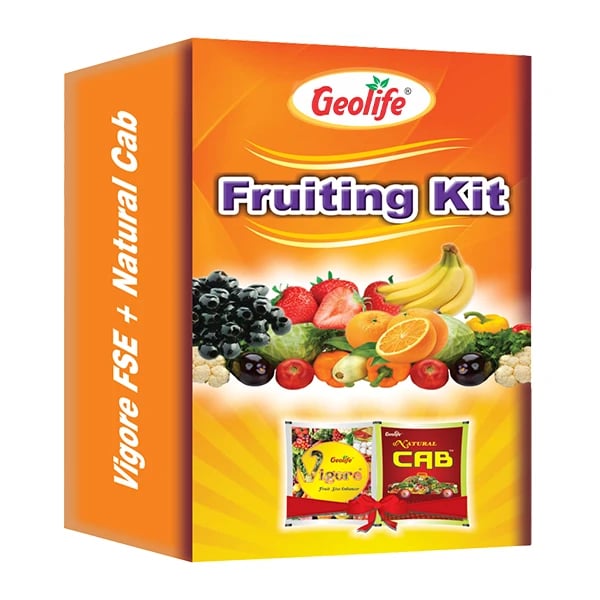 Geolife Fruiting Kit 60GM (Vigore Fruit Size Enhancer 10 Gm + Natural Cab 50 Gm)