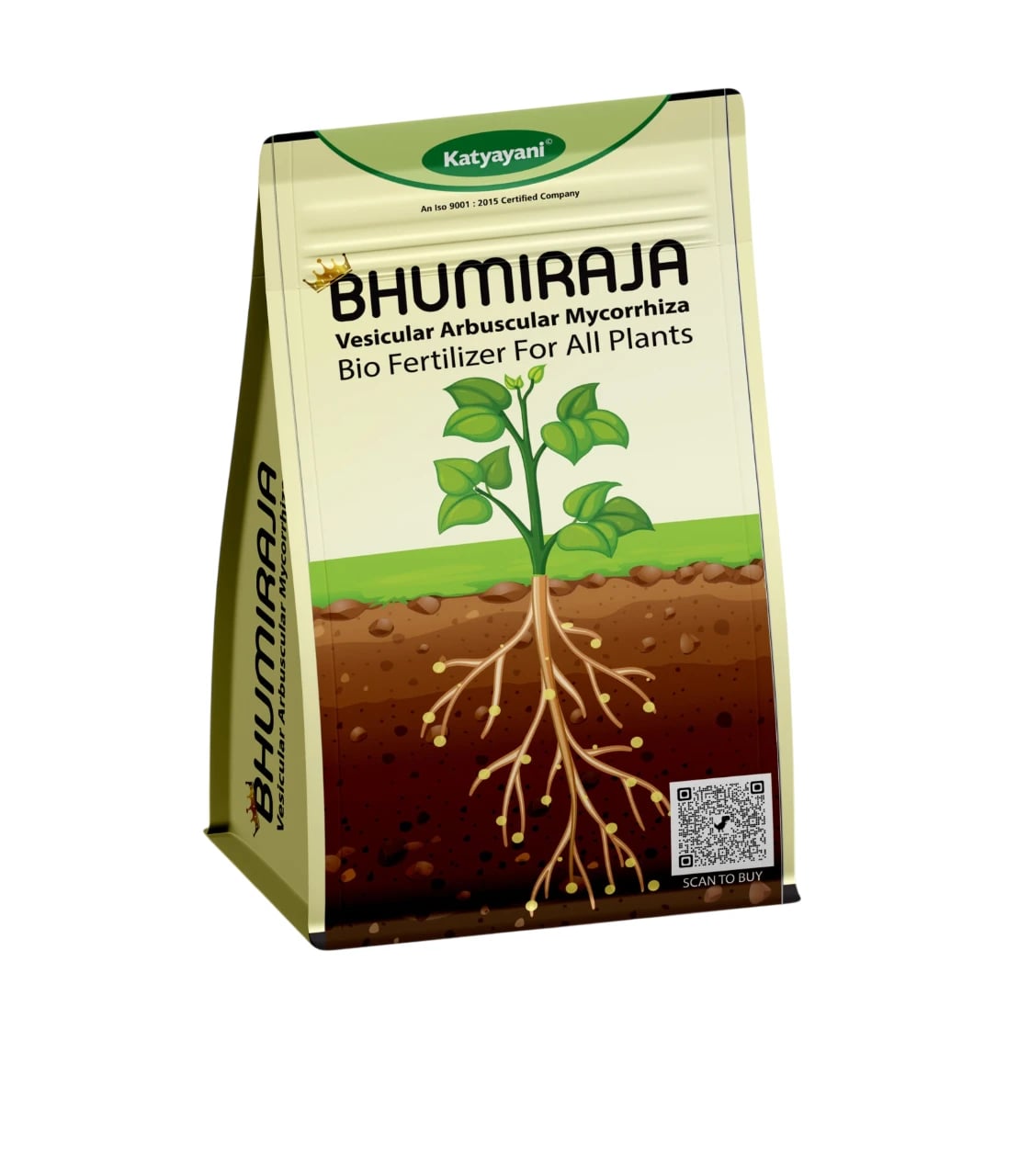 Katyayani Bhumiraja Mycorrhiza Bio Fertilizer, Advanced Mycorrhizal Fungi For Enhanced Soil Health and Plant Growth