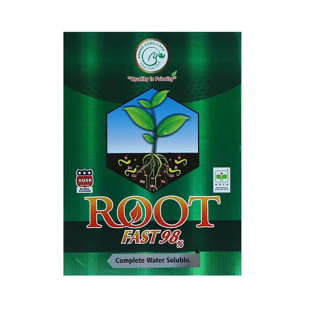 Anand Root-Fast Powder (Super Potassium Hamate 98%) Plant Growth Promoter, Improves Soil Health And The Nutrient Uptake