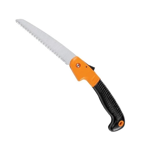 Folding Saw For Trimming, Pruning And Camping, Sharp Steel Blade, Safety Lock And Non-Slip Handle (180 Mm)