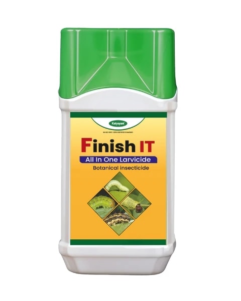 Katyayani Finish It Insecticide, Control For Cabbage Butterfly, Armyworm, Natural Larvicide For Crops (All In One Larvicide) 