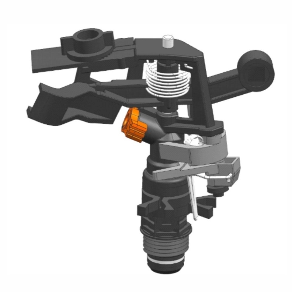 Bhumi Single Nozzle, Adjustable ARC And Full Circle, Mini Impact Sprinkler