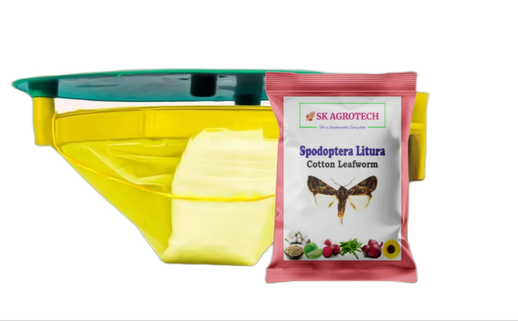 SK Agrotech Spodoptera Litura Cotton Leafworm Pheromone Trap With Lure - Effective Monitoring and Control