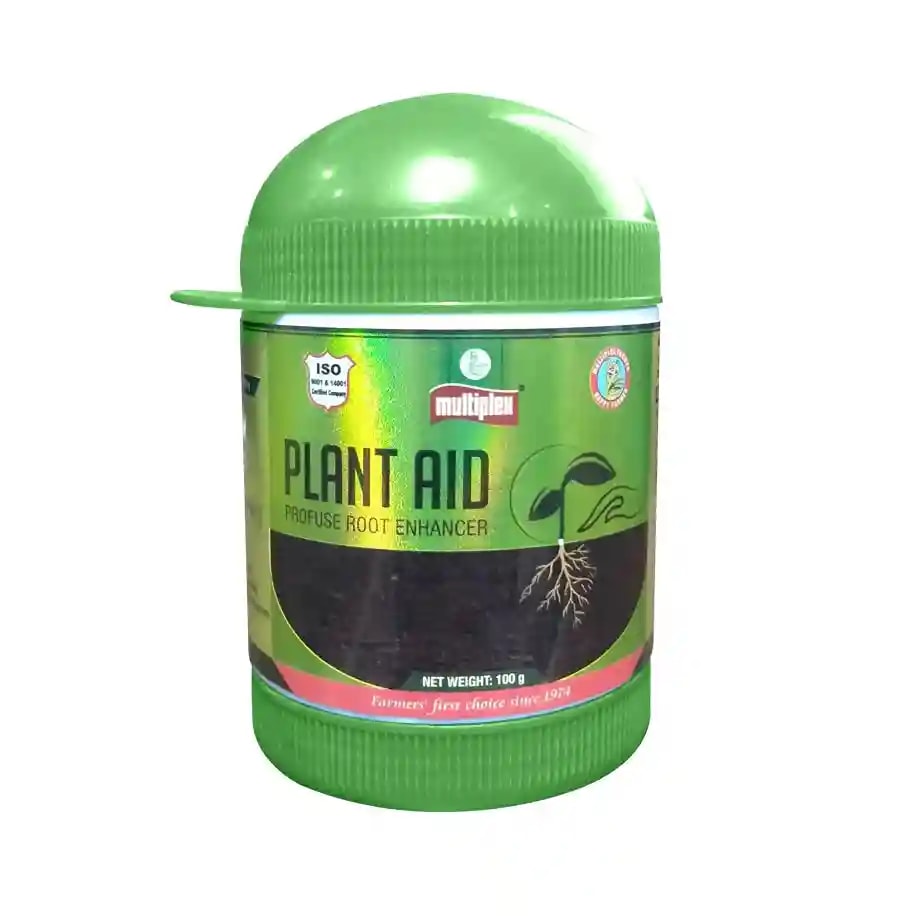 Multiplex Plant Aid Profuse Root Enhancer, It Increases the Root Length, Branching and Density of Root Hairs.
