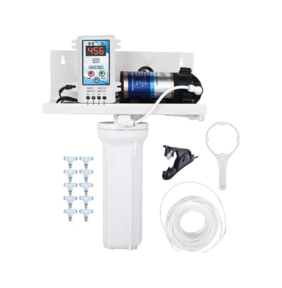 ShivSuraj Heavy Duty Fogger Misting Kit 150 GPD Pump 20 Nozzles 120ft Pipe Farm Cooling