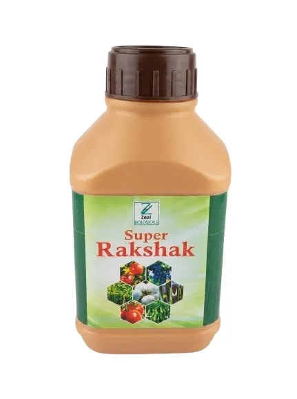 Zeal Biological Rakshak Crop Protector Larvicide, Enhances Plant Immunity & Prevents Diseases Such As Stem Rot, Root Rot, Etc