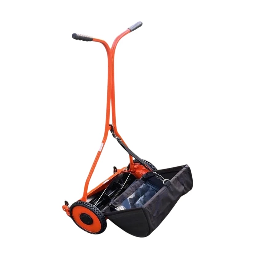 UNISON STEEL FRAME Wheel Type Manual Push Lawn Mower with Reel Blades and Grass Box