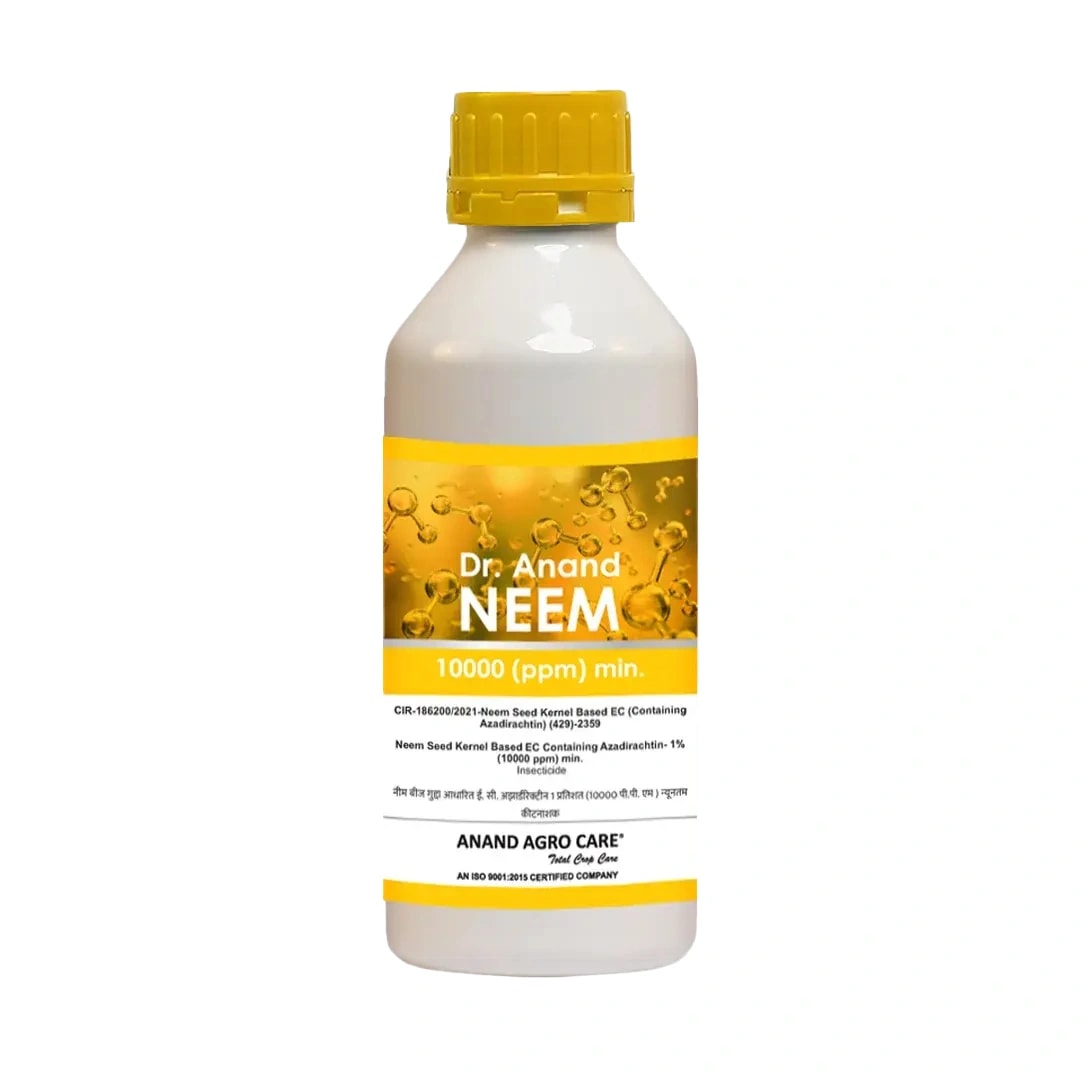 Dr. Anand Neem Oil 10000 PPM Effective Bio Insecticide,  Reduces The Incidence Of Harmful Caterpillars In Crops.