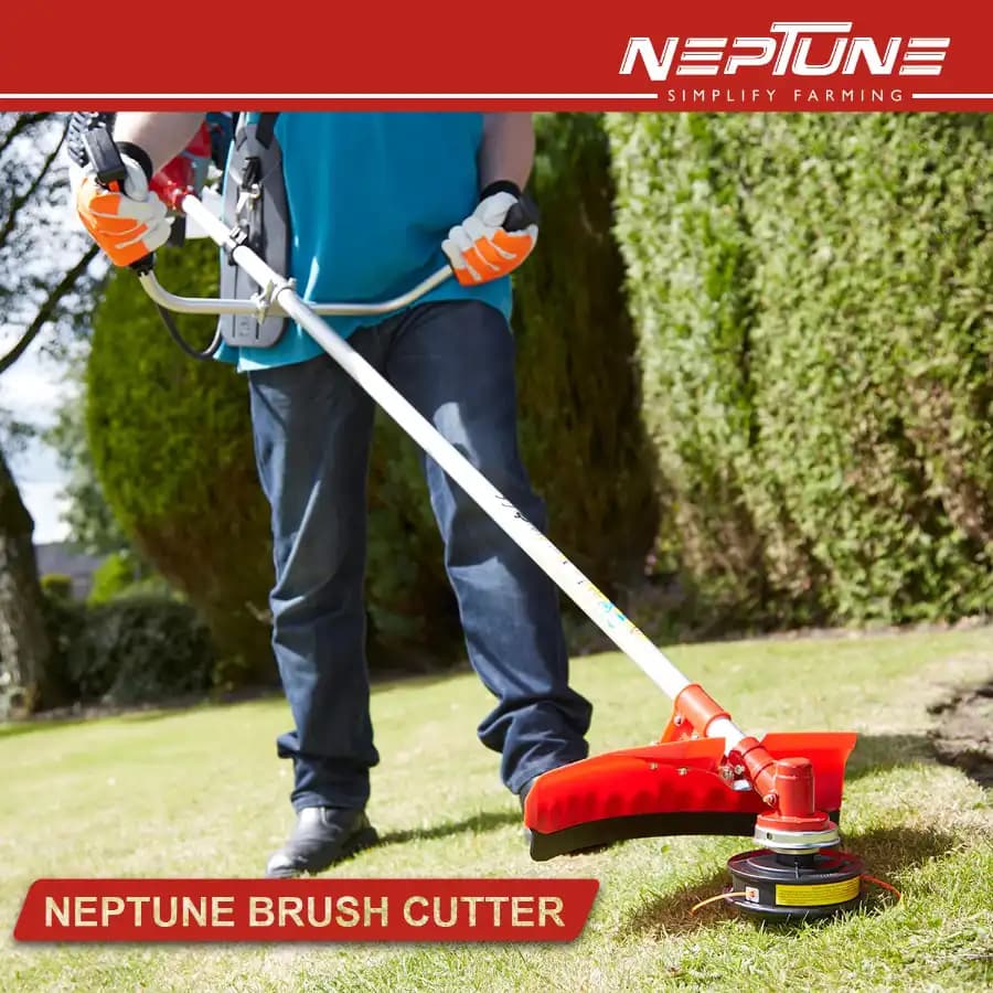 Neptune BC-520 Brush Cutter 2 Stroke 52CC Petrol Engine, Advanced Technology Grass Trimmer, Heavy Duty Crop Cutter, 40T, 2T, Tap And Go Blades - Image 7