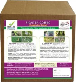 Fighter Combo A Complete Combo To Tackle Sucking Pest And Larvae 100 % Organic, No Residue, 1 Acre, 2 Spray Combo Pack. 1