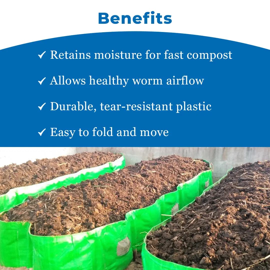 Real Trust HDPE Agro Vermi Compost Bed Heavy And UV Stabilized Material, Long Lasting Material - Image 4