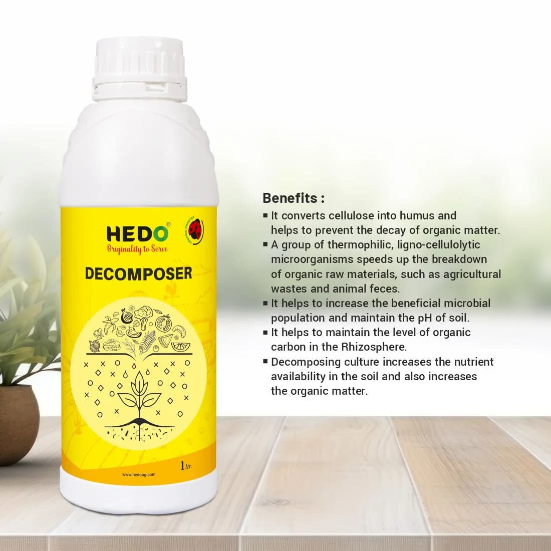 HEDO Waste Decomposer Liquid, Organic Liquid For Decomposition of Waste of Agriculture, Kitchen, Garden & Farming - Image 7