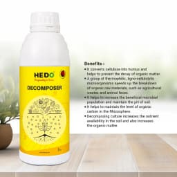 HEDO Waste Decomposer Liquid, Organic Liquid For Decomposition of Waste of Agriculture, Kitchen, Garden & Farming 3