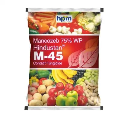 HPM Hindustan M-45 Mancozeb 75% WP Contact Fungicide, Broad Spectrum Disease Control