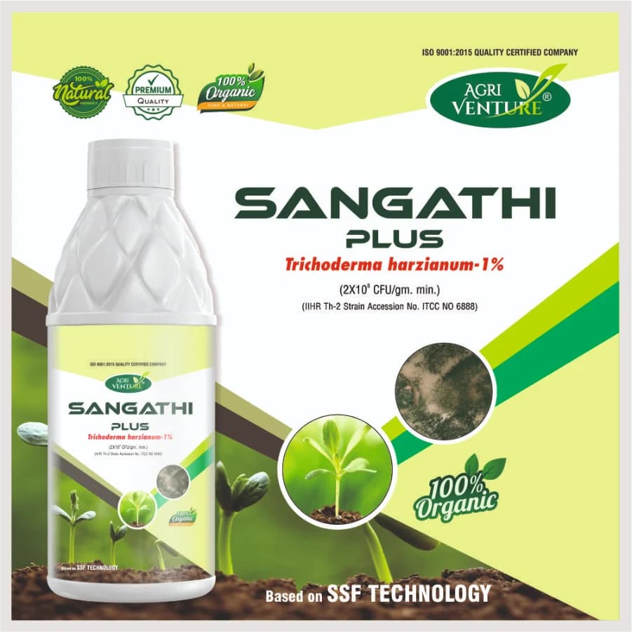 Agriventure Sangathi Plus (Trichoderma Harizianum 1%) Bactericide, Organic Product Bio Fungicides - Image 2
