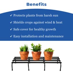 IFFCO Urban Garden 24 Inch Rectangular Metal Planter Stand, Galvanized Iron Stand For Indoor, Outdoor Plants And Pots 4