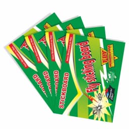 Green Revolution Stickboard Fly Catcher, Highly Effective, Non-Toxic, Long-Lasting Fly Glue Trap For Home Use (Pack of 10) 3