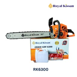 Royal Kissan RK6300 Ultra Premium 22 Inch Chain Saw, RK-CSP-UP63-22, 63CC Petrol Engine for Woodcutting, Farm, Garden & Ranch Use With Tool Kit 2