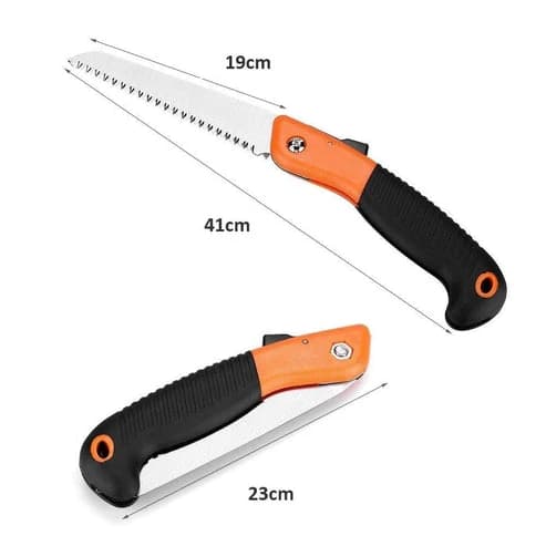 Folding Saw For Trimming, Pruning And Camping, Sharp Steel Blade, Safety Lock And Non-Slip Handle (180 Mm) - Image 7
