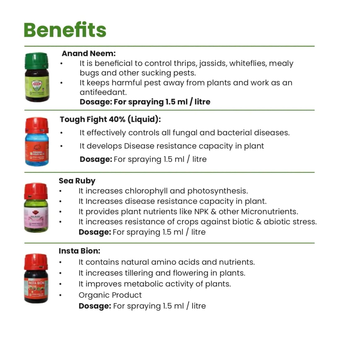 Anand Agro Garden Protection Kit, All In One Kit For Plant Health, Pest, And Disease Control - Image 2