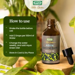 IFFCO Urban Garden Aqua Green Diet Liquid Fertilizer, For Water Plant Food, Boost Growth For Lucky Bamboo, Money Plant, Pothos, And More 7