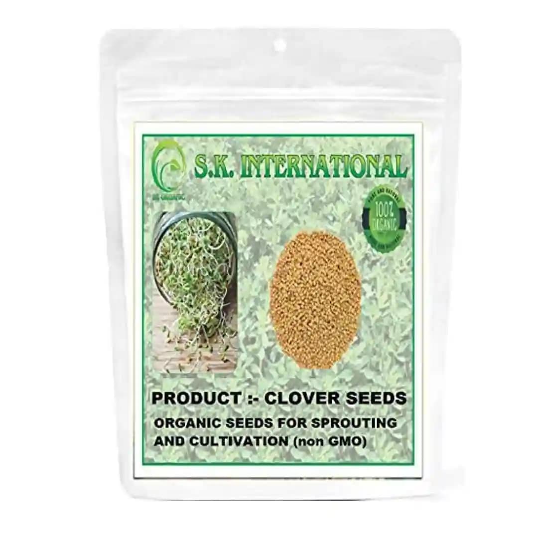 SK ORGANIC Clover Seeds (Barseem Seeds) For Microgreens Sprouting and Cultivation (Multicut Grass) - Image 2